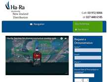 Tablet Screenshot of hara.co.nz